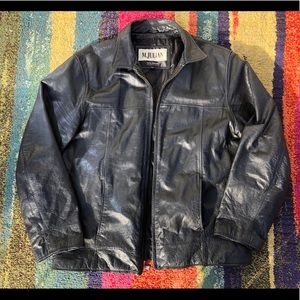 Men’s Wilson’s Leather Jacket (Black) Size Large